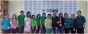   From Left to Right: Ms. Michelle Guerrero and Ms. Cristina Cheng of Behavioral Dynamics Inc. (BDI) joined several DSWD middle managers composed of Mr. John Patrick La-anan, Atty. Maria Cassandra Urbiztondo, Ms. Mary Antonette Duero, Ms. Oliva Arcaina, Mr. Felix Armeña, Ms. Joselita Enciso, Mr. Cesar Aquino, Ms. Matilde Myla Monsod, Ms. Ana Marie Daep, Ms. Emylou Miravalles and Mr. Elmer Tolentino for a photo opportunity after one of their competency assessment session.