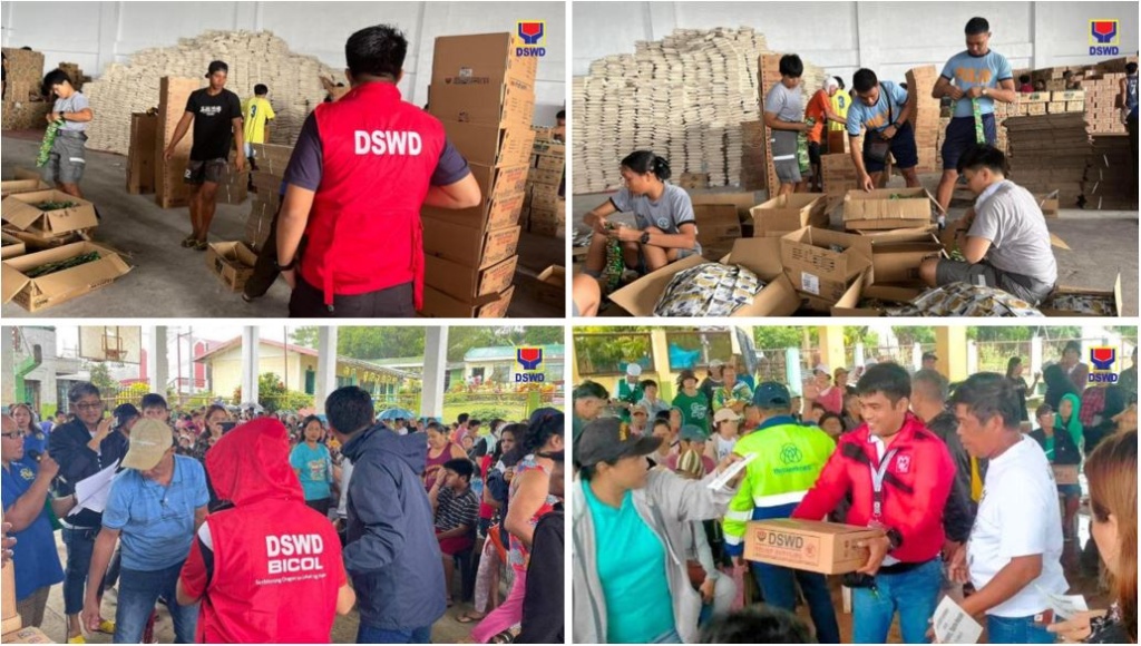 Over Php K Worth Of Food Packs Given By Dswd To Shear Line Hit