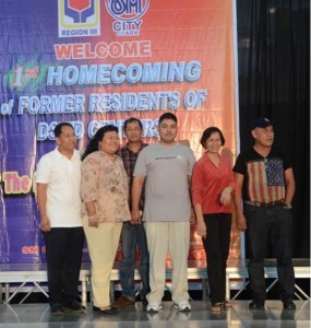 Ruben (center) with DSWD - Field Office III and Lingap Center staff