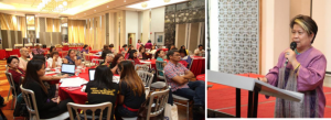 DSWD Secretary Corazon Juliano-Soliman addresses the representatives of 30 civil society organizations (CSOs) during the National Consultation with CSOs for the DSWD 2017 budget preparation held on March 15 at Hive Hotel and Convention Center, Quezon City.