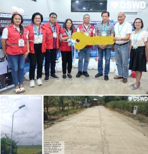 Department of Social Welfare and Development (DSWD) Undersecretary for Inclusive and Sustainable Peace and Special Concerns Alan Tanjusay turns over various community projects to Mayor Melecio Yap Jr of Escalante City in Negros Occidental on Tuesday (May 21). The projects include solar street lights and road constructions funded by the DSWD’s Kapit-Bisig Laban sa Kahirapan-Comprehensive and Integrated Delivery of Social Services (KALAHI-CIDSS) Payapa at Masaganang Pamayanan (PAMANA).