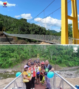 This 114-meter hanging bridge is now the pathway that continues to bring more opportunities for the residents of Barangay Simulao in Boston, Davao Oriental.